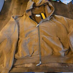 Rhude Camel Zip Up Hoodie NWT Size M